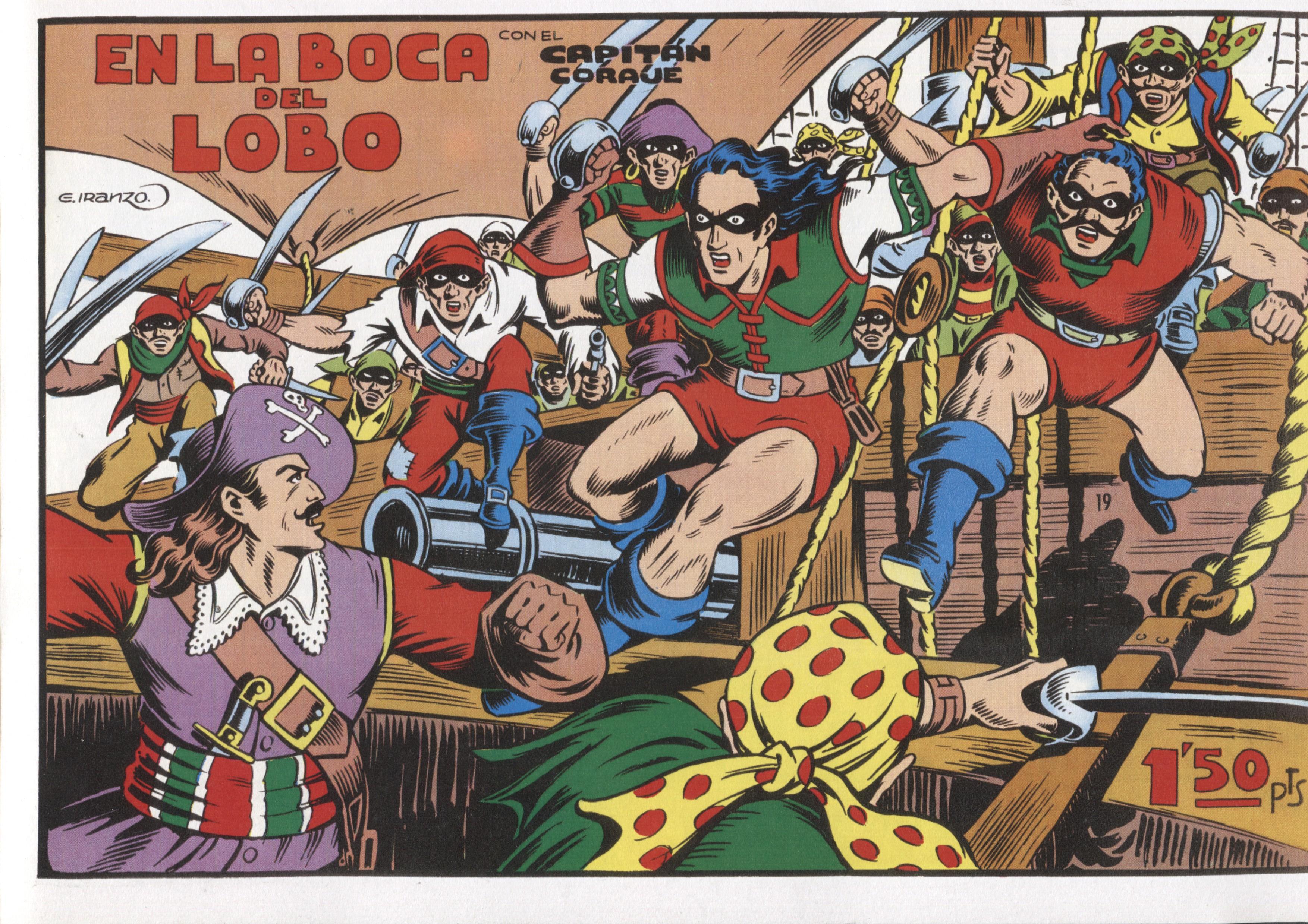 Facsimil: El Capitan Coraje numero 19: En la boca del lobo