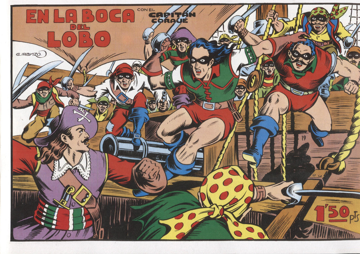 Facsimil: El Capitan Coraje numero 19: En la boca del lobo