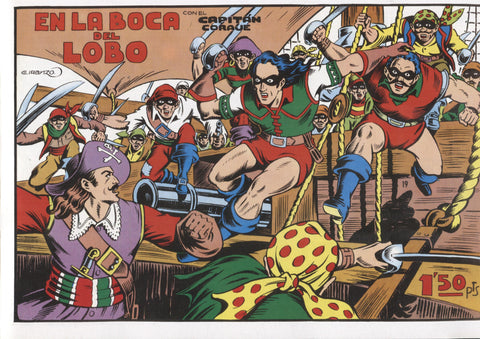 Facsimil: El Capitan Coraje numero 19: En la boca del lobo