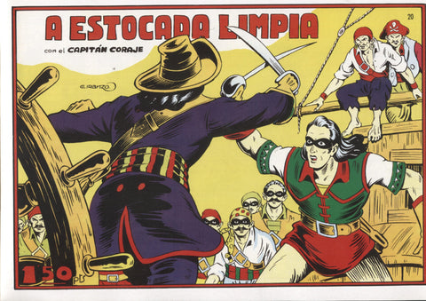 Facsimil: El Capitan Coraje numero 20: A estocada limpia