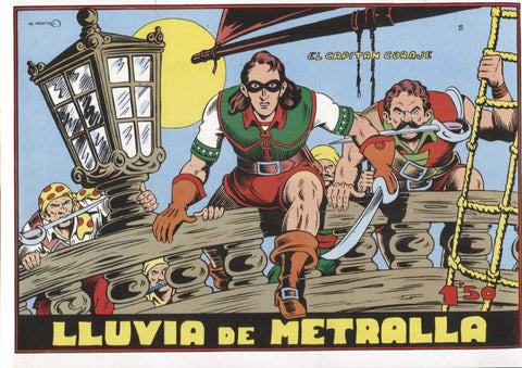 Facsimil: El Capitan Coraje numero 21: Lluvia de metralla
