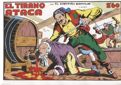 Facsimil: El Capitan Coraje numero 32: el tirano ataca