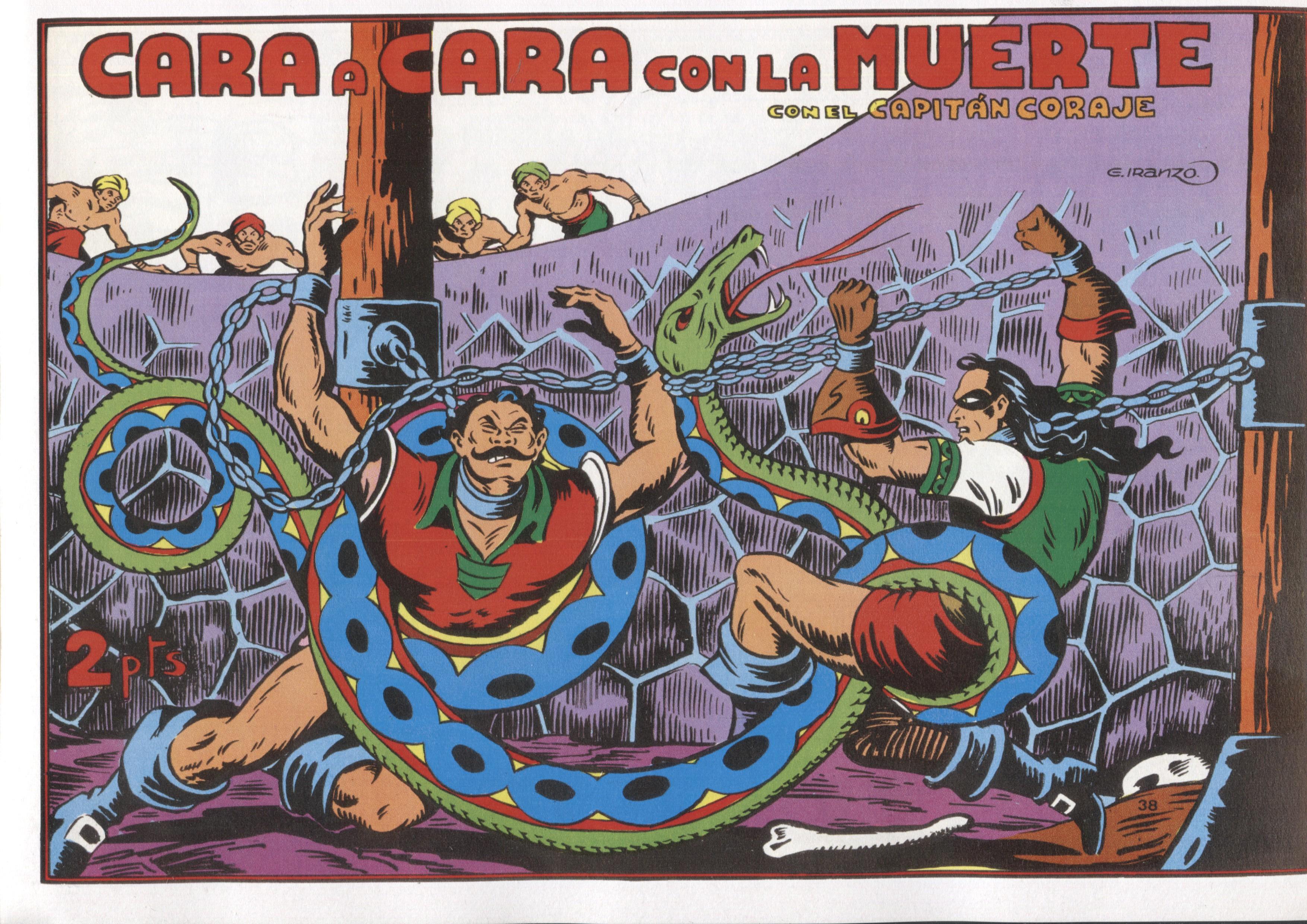 Facsimil: El Capitan Coraje numero 38: cara a cara con la muerte