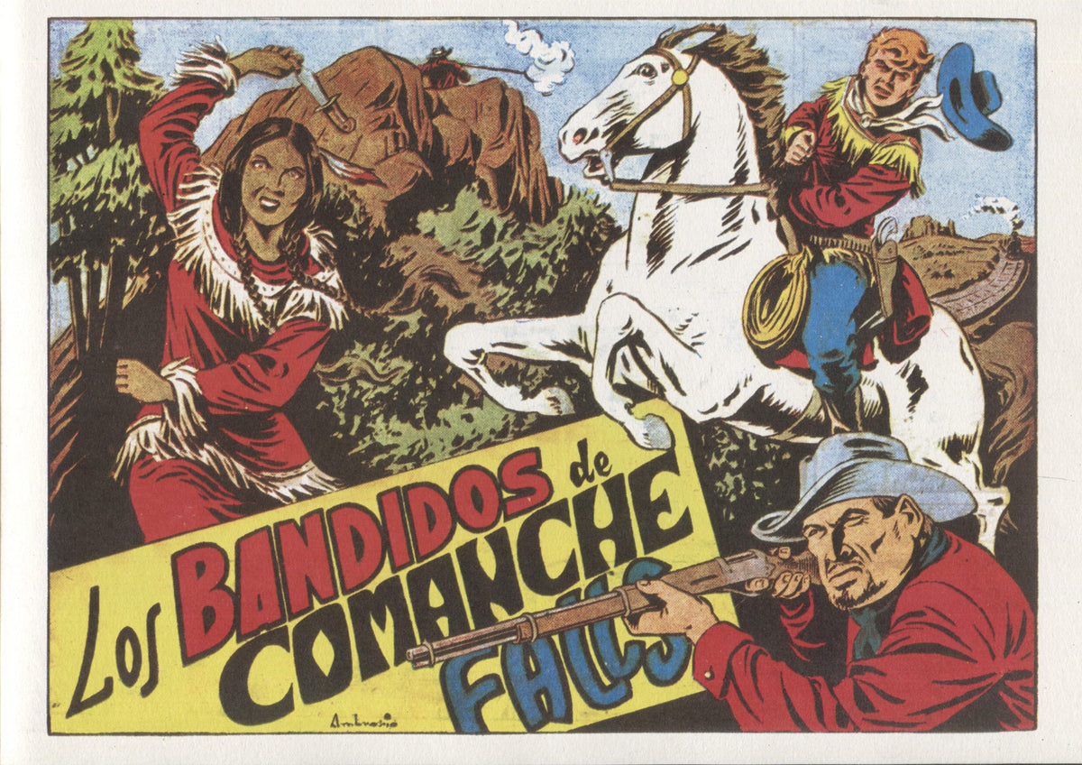 Facsimil: Chispita, segunda aventura, numero 08: Los bandidos de Comanche Falls