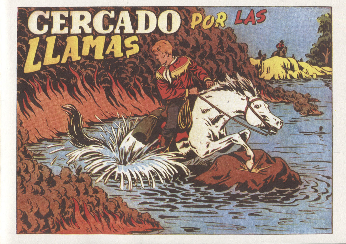 Facsimil: Chispita, segunda aventura, numero 23: Cercado por las llamas