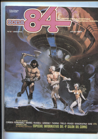 Zona 84 numero 02: The Dome Battle por Richard Corben, La quimera por Craig Russell