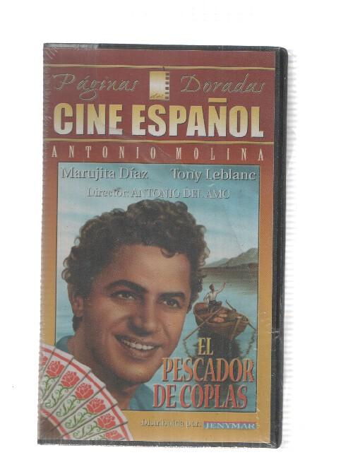 VHS pelicula: El pescador de coplas - Cine Español, Paginas Doradas. Antonio Molina