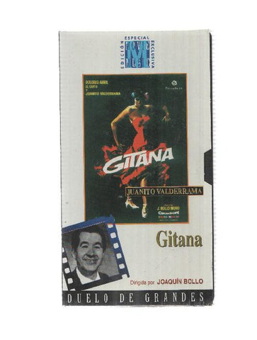 VHS pelicula: Gitana - Duelo de Grandes. Juanito Valderrama, Dolores Abril. Dirigida por J. Bollo