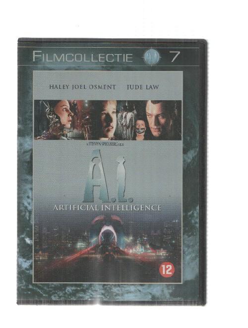 DVD pelicula: Artificial Intelligence. Varios idiomas, en español solo subtitulado. Filmcollectie num 7. Steven Spielberg Film