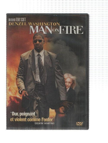 DVD pelicula: Man of Fire - idiomas: francés, inglés. Denzel Washington. Un film de Tony Scott