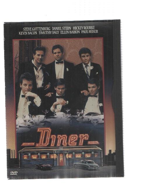 DVD pelicula: Diner. Idiomas: francés, inglés. MGM presents a Jerry Weintraub production. Kevin Bacon, Mickey Rourke