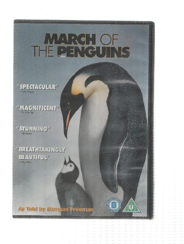 DVD pelicula: March of the penguins. As told by Morgan Freeman. Idioma solo en ingles