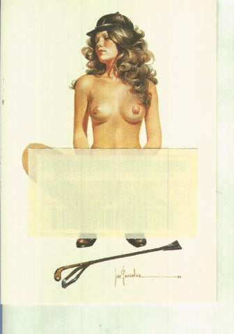 Postal 000480: Chicas y Deportes de Pepe Gonzalez modelo 3: Jockey