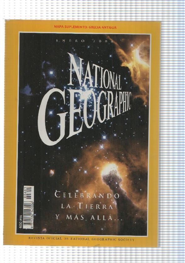 Revista National Geographic: Enero 2000 Numero Especial Milenio. Mapa Suplementario: Grecia antigua