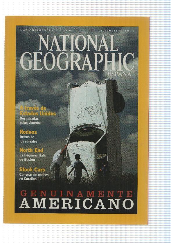 Revista National Geographic: vol 7, num 6 Diciembre 2000 - Genuinamente Americano. Golpe en lomo