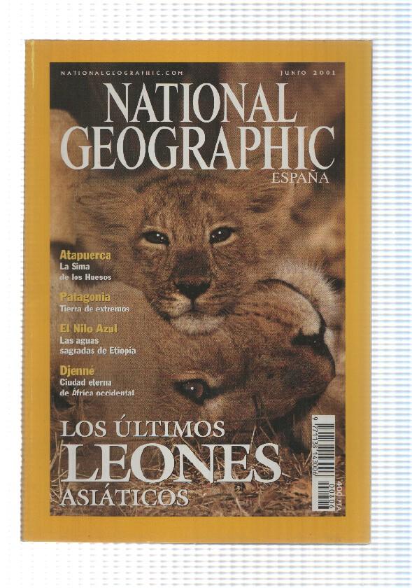 Revista National Geographic: Junio 2001, vol 8, num 6 - Los ultimos leones asiaticos