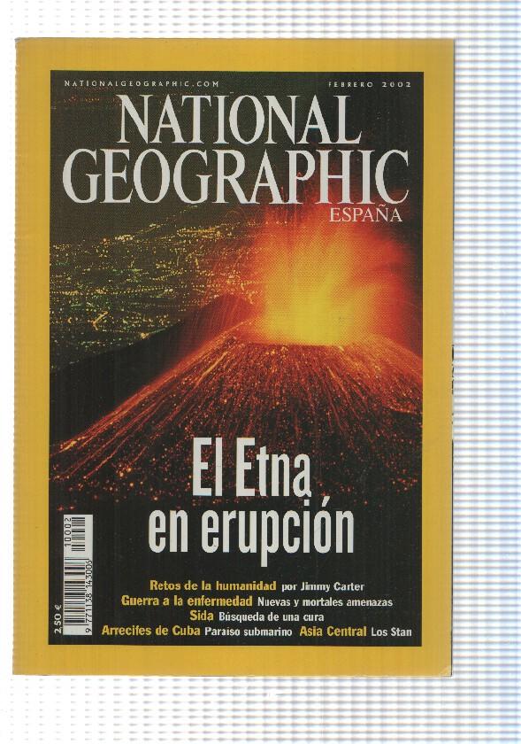 Revista National Geographic: Febrero 2002, vol 10 num 2 - El Etna en erupcion