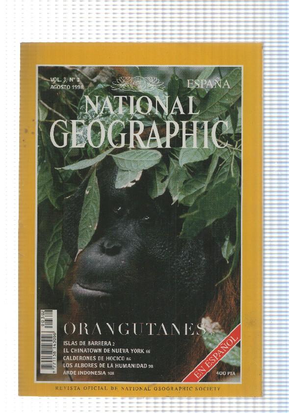 National Geographic Revista: Agosto 1988, Vol. 3 num 2 - Orangutanes