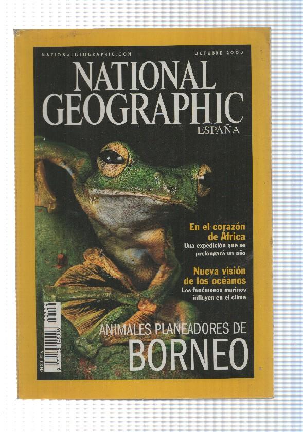 Revista National Geographic: Octubre 2000, vol. 7 num 4. Golpe en el lomo - Animales planeadores de Borneo