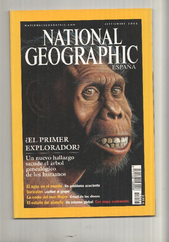 National Geographic Revista: Septiembre 2002, vol 11 num 3 - El primer explorador. Le falta el Mapa suplemento