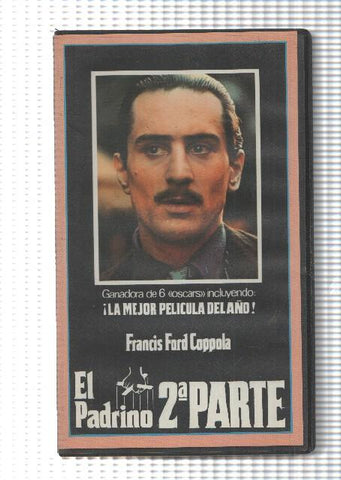 Pelicula, VHS: El Padrino segunda parte de Francis Ford Coppola. Ganadora de 6 oscars