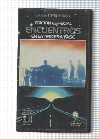 Pelicula, VHS: Encuentros en la Tercera Fase, edición especial. Dirigida por Steven Spielberg. Grandes Exitos de Hollywood