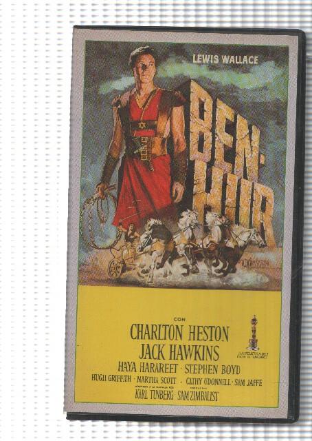 Pelicula, VHS: Ben-hur. Ganadora de 11 oscars. Dirigida por William Wyler y Andrew Marton