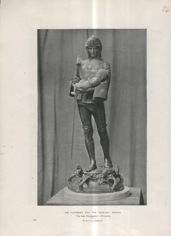 Lamina 026: Sir Lancelot and the Nestling por W.Reynolds Stephens