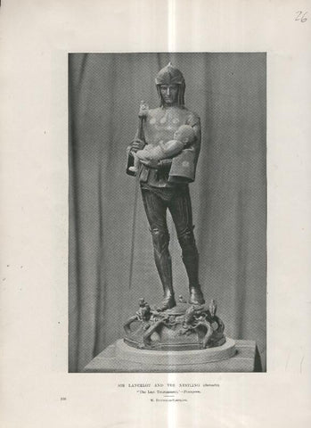 Lamina 026: Sir Lancelot and the Nestling por W.Reynolds Stephens