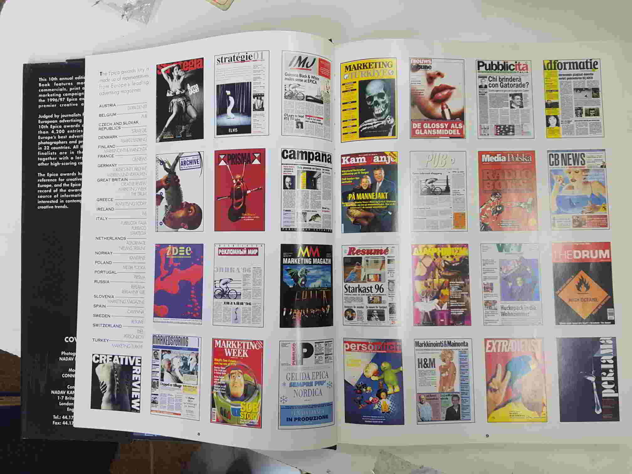 Libro publicidad, en ingles: Epica book 10 Europes best advertising