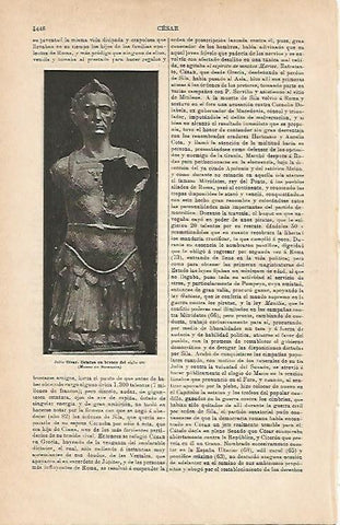 LAMINA ESPASA 2869: Julio Cesar estatua de bronce del siglo XVI