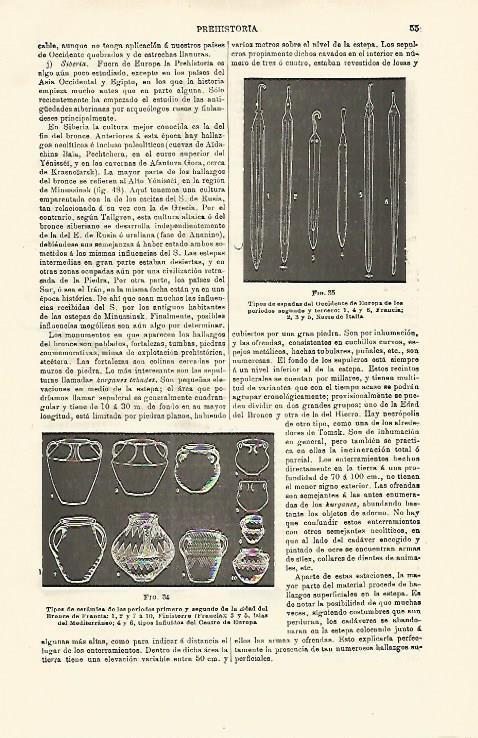 LAMINA ESPASA 16720: Espadas y ceramica de la Edad de Bronce
