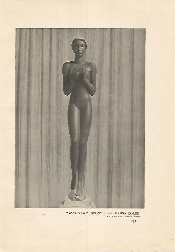 LAMINA 7192: Assunta bronce de Georg Kolbe