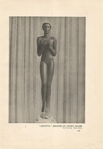 LAMINA 7192: Assunta bronce de Georg Kolbe