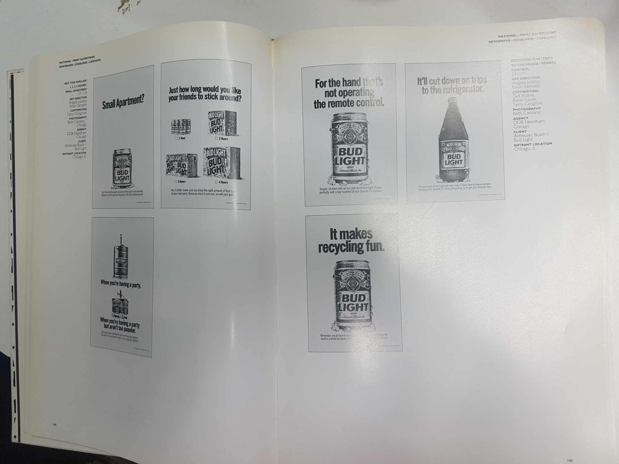 Libro en ingles, publicidad: The 73th Art Directors Annual and the 8th International Exhibition