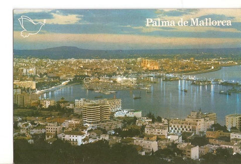 Postal 023287 : La bahia de noche, Palma de Mllorca