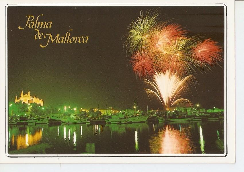 Postal 034387 : Palma de Mallorca. Noche de fiesta