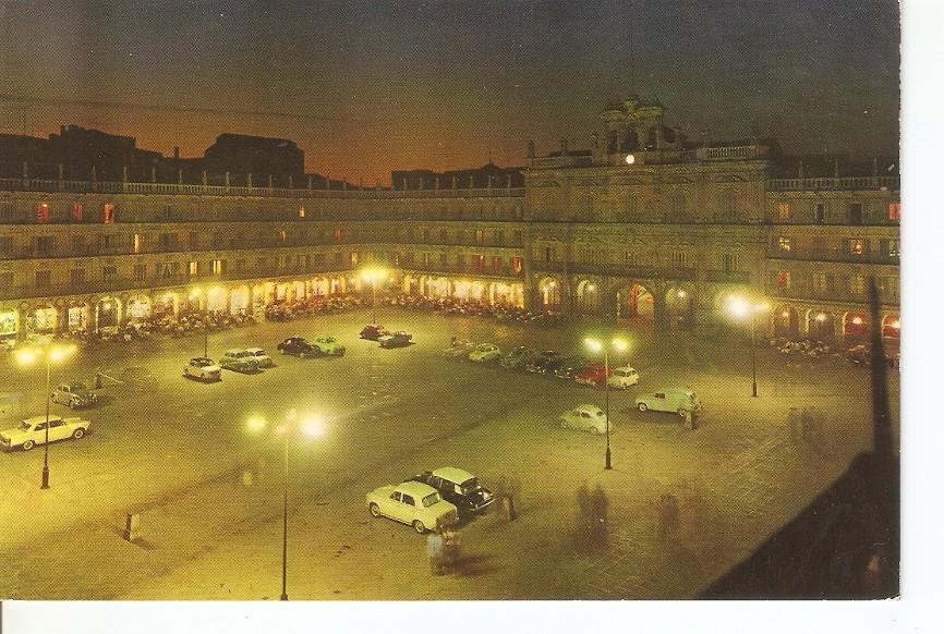 Postal 043087 : Salamanca. Plaza Mayor de Noche