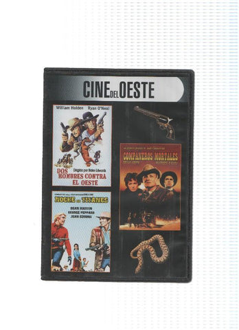 DVD-Cine: CINE DEL OESTE, 3 en 1: Dos Hombres contra el Oeste, Noche de Titanes y Compañeros Mortales