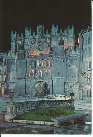Postal-Postcard 17405: BURGOS - Arco de Santa Maria de Noche