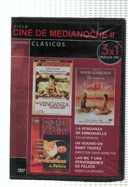 Cine DVD: 3x1: LA VENGANZA DE EMMANUELLE, UN VERANO EN SAINT TROPEZ y LA 1001 PERVERSIONS DE FELICIA (Grandes Clasicos: Cine de Medianoche)