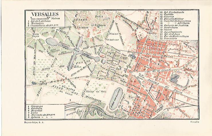 LAMINA ESPASA 28836: Plano de Versalles