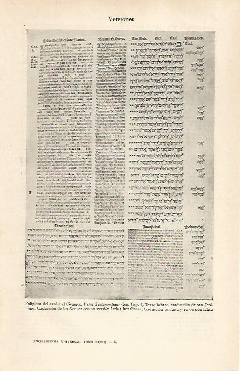 LAMINA ESPASA 28850: Vetus Testamentus del Cardenal Cisneros
