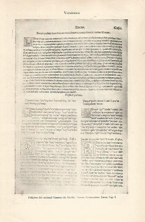 LAMINA ESPASA 28851: Nonum Testamentum  del Cardenal Cisneros