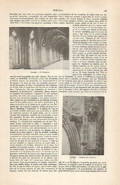 LAMINA ESPASA 28855: Claustro del Monasterio de Veruela Zaragoza