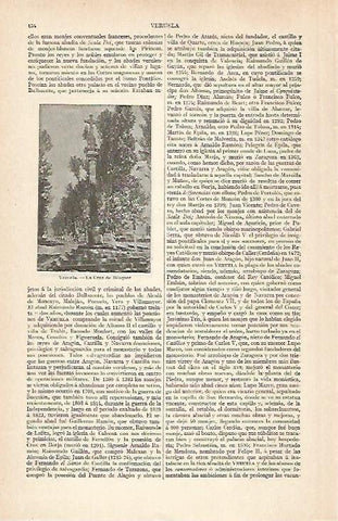 LAMINA ESPASA 28857: Cruz de Becquer en el Monasterio de Veruela Zaragoza