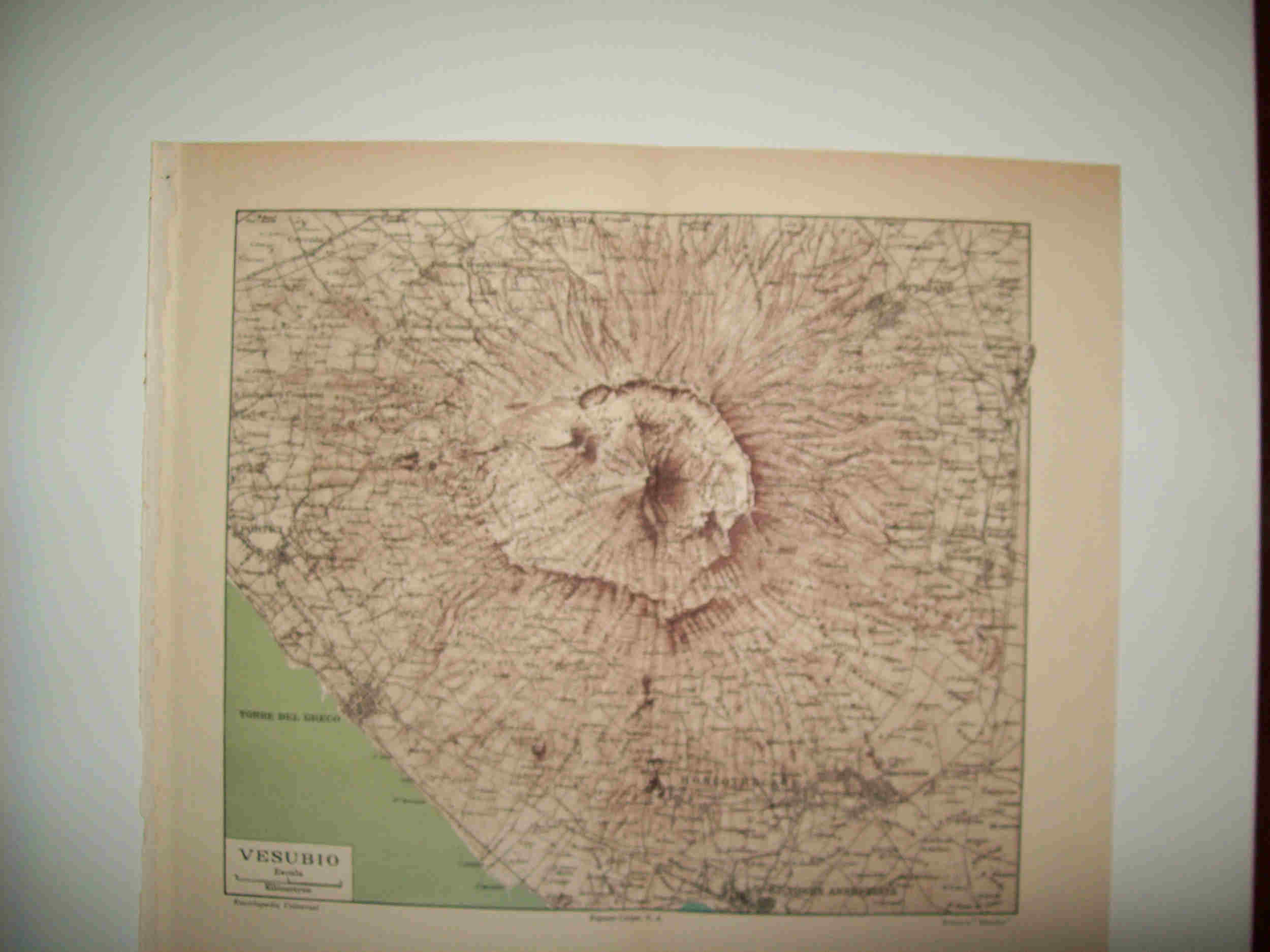 LAMINA ESPASA 28867: Mapa del Vesubio