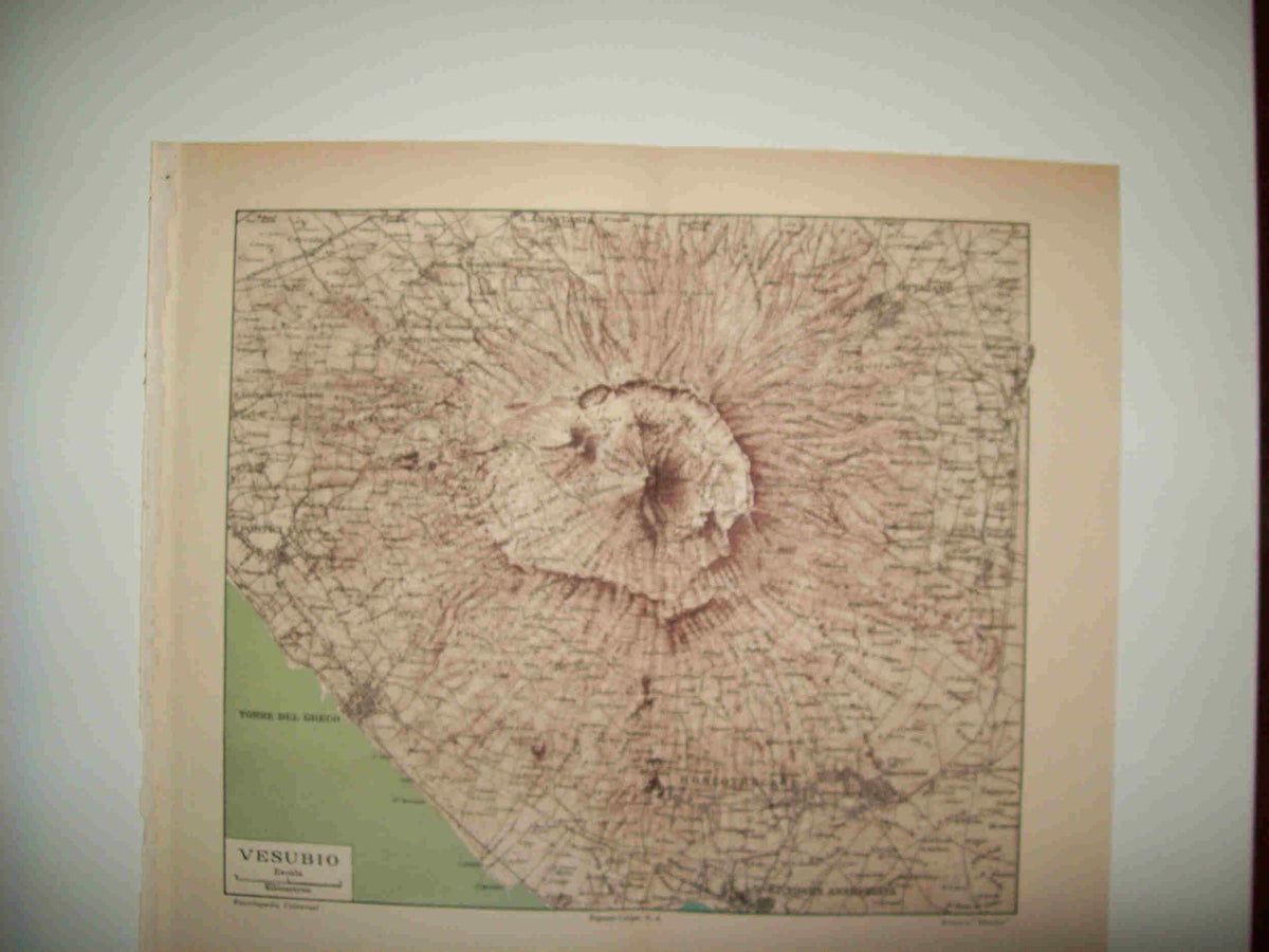 LAMINA ESPASA 28867: Mapa del Vesubio