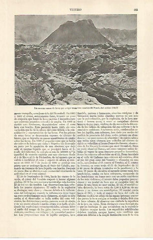 LAMINA ESPASA 28871: Masa de lava en el Vesubio