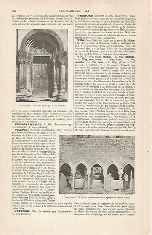 LAMINA ESPASA 28879: Abadia de Vezzolano Italia